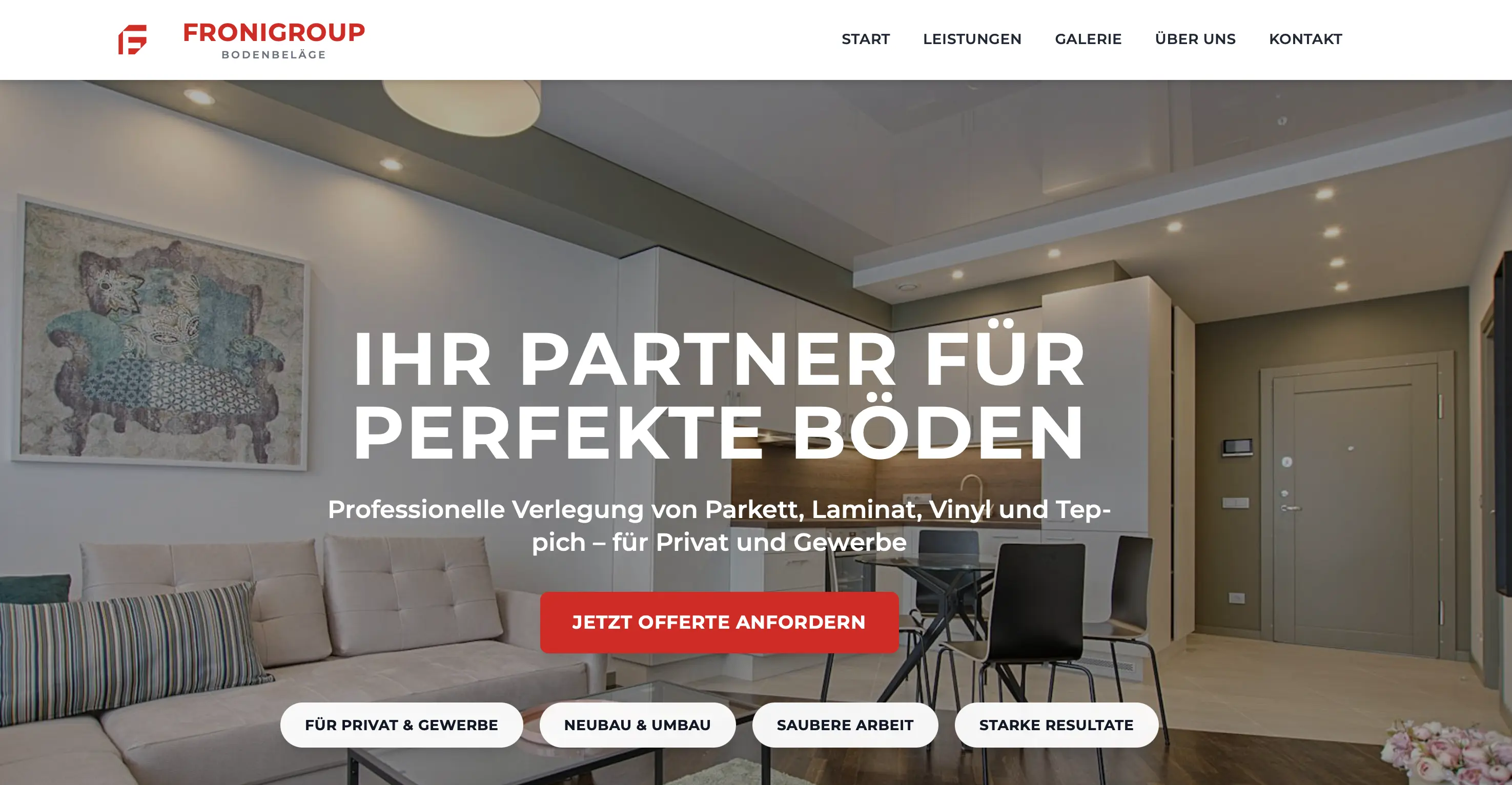 Fronigroup GmbH Website Preview